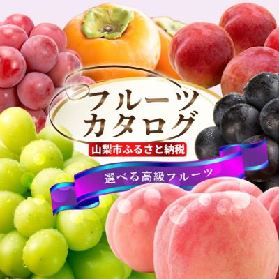ふるさと納税 山梨市 後からゆっくり選べる!フルーツカタログ1品選べる『プレミアムギフトカタログ』桃 シャインマスカット　
