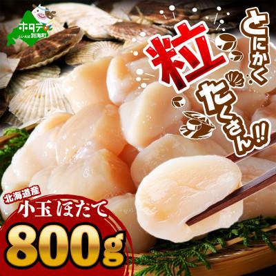 ふるさと納税 別海町 とにかく粒たくさん 北海道産 小玉 ほたて貝柱 800g 刺身 生食用 7Sサイズ 包丁いらず 玉冷
