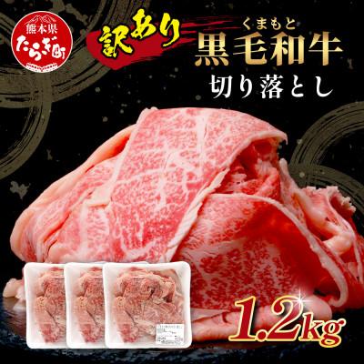 ふるさと納税 多良木町 【訳あり】くまもと黒毛和牛 切り落とし1.2kg(多良木町)