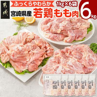ふるさと納税 都城市 【期間限定】宮崎県産若鶏 もも肉(6kg)