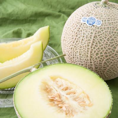 ふるさと納税 袋井市 【お歳暮】袋井市クラウンメロン(白等級)約1.3kg×1個