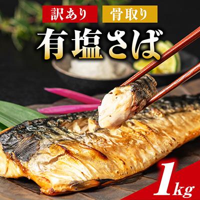 ふるさと納税 銚子市 訳あり 骨取り有塩さば 1kg