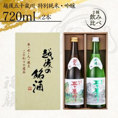 ふるさと納税 三条市 越後五十嵐川ギフトセット 新潟県 日本酒 特別純米 吟醸 [福顔酒造]【010S012】