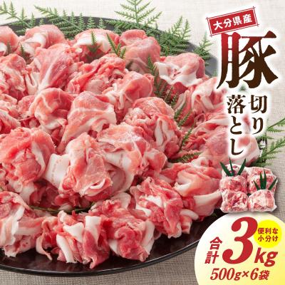 ふるさと納税 国東市 大容量でお届け! 大分県産豚切り落とし 3kg 豚肉 豚こま_1789R