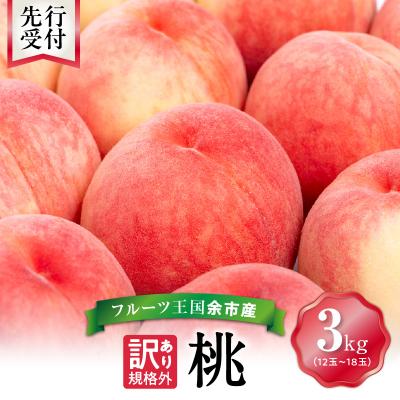 ふるさと納税 余市町 【先行受付:2026年8月中旬以降発送】フルーツ王国余市産「桃」規格外品3kg_Y074-0148