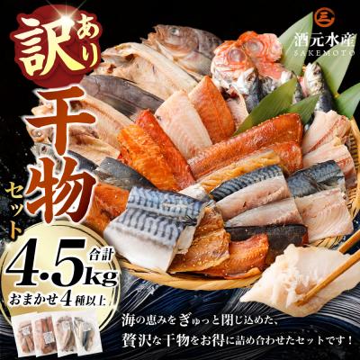 ふるさと納税 薩摩川内市  ”訳あり”干物 4.5kg セット 干物 訳あり AS-2244