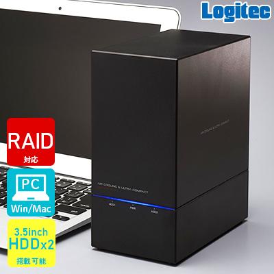 ふるさと納税 伊那市 ロジテック 外付けHDDケース 2BAY RAID機能搭載 LHR-2BRHU3 023-09