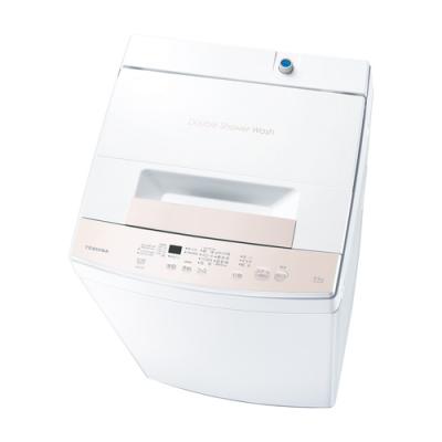 東芝 全自動洗濯機 洗濯：4.5kg 簡易乾燥 幅55.5cm Wシャワー洗浄 デカ文字操作パネル AW-45GA4(W) ホワイト系