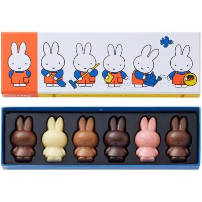 【手提げ袋付】モロゾフ ミッフィープレーンチョコレート 6個入 バレンタインチョコレート 手提げ袋つき ギフト
