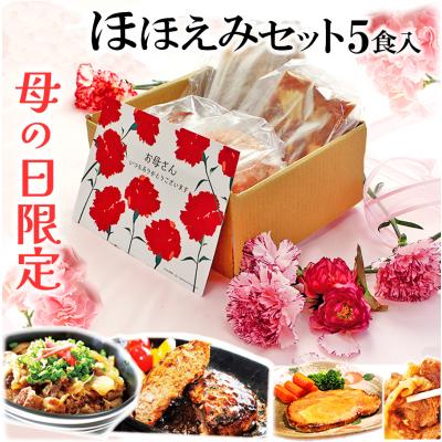 母の日 2024 ギフト 無添加 惣菜 ほほえみセット 5食入 限定 プレゼント 詰め合わせ 惣菜 セット