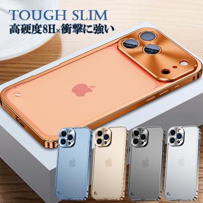 iPhone17 Pro Max ケース 耐衝撃 iPhone16 Pro ケース アルミ バンパー iPhone15 14 Pro ケース おしゃれ iPhone12 13 ケース クリア スマホカバー レンズ保護