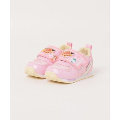 スニーカー アンパンマン ベビー シューズ 子供靴 スニーカー ワンベルト AP B62 ピンク キッズ 子供 女の子