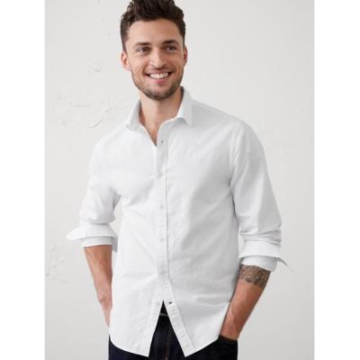 シャツ BANANA REPUBLIC FACTORY STORE　　 スリムフィット リネンブレンド シャツ メンズ