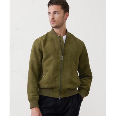 ブルゾン アウター BANANA REPUBLIC FACTORY STORE　　ヴィーガンスエード ボンバー ジャケット メンズ