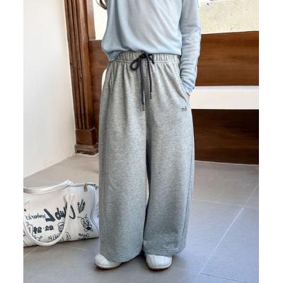 パンツ 「aimoha-KIDS-」キッズ 　ワイドスウェットパンツ キッズ 子供服