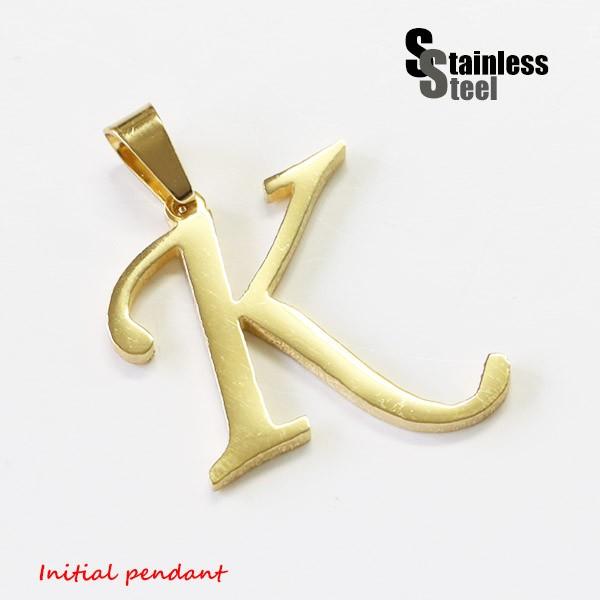 ステンレス イニシャルペンダント 2 金色k メインメンズ レディース 英語 文字 筆記体 アルファベット パーツ Stain638 アクセサリー専門ショップ Ppp 通販 Yahoo ショッピング