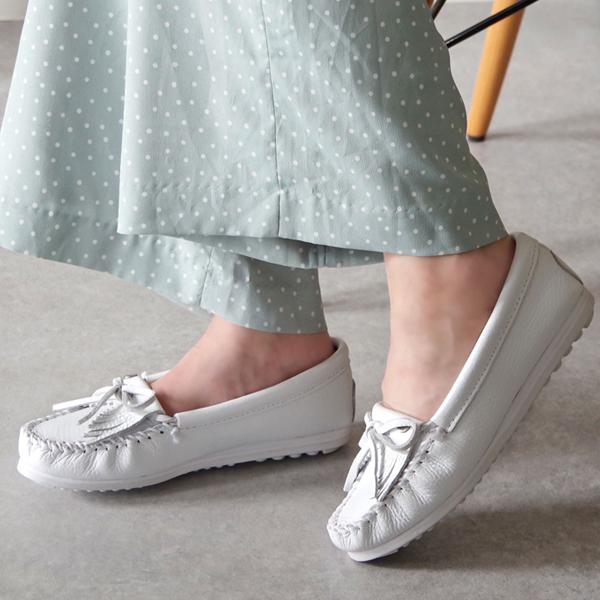 MINNETONKA KiltyPlus 撥水加工 レザーモカシン Minnetonka 撥水加工 スムースレザーモカシン MINNETONKA KILTY