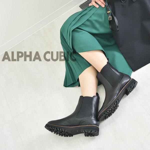 ALPHA CUBIC（アルファ キュービック） 【本革】〔撥水〕ウィング