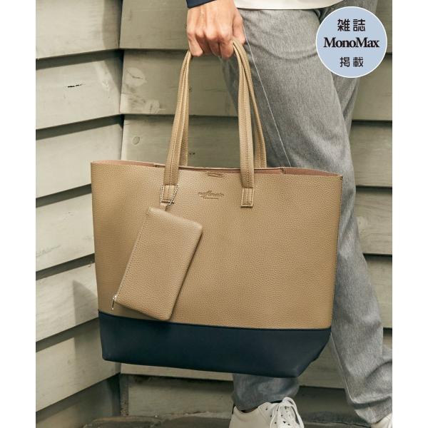 ikka（イッカ） バイカラーシュリンクトートバッグ A4サイズ収納可