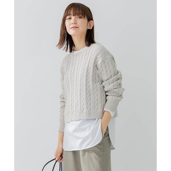 じゅんの様おまとめ2点　23区 洗える コンパクトコットンポリエステルニット 23区（ニジュウサンク） 【洗える】コンパクトコットンポリエステル