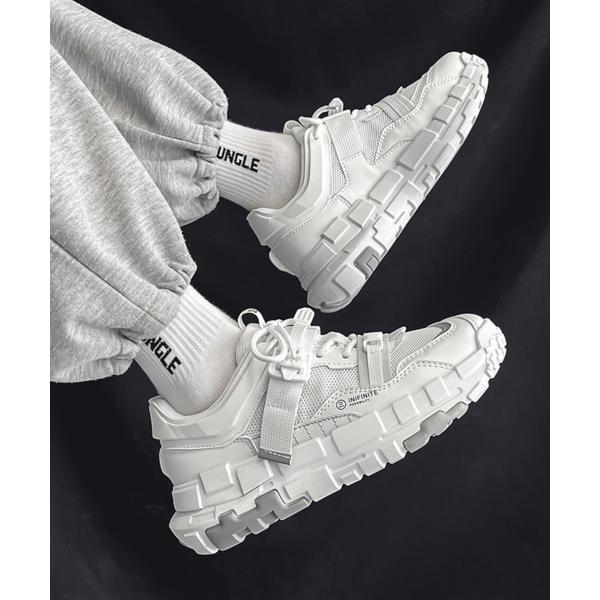 aimoha カジュアルストリートスニーカー厚底シューズ(4カラー