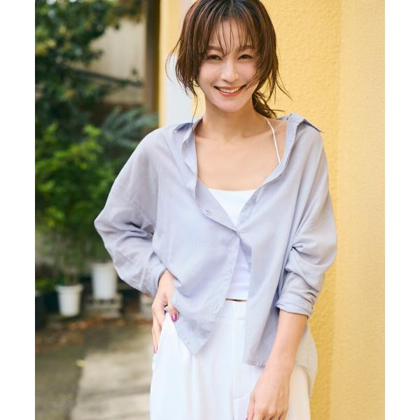 ￥新色登場／ 【西山茉希様着用】ガーゼシャツ 全14色 / 冷房対策