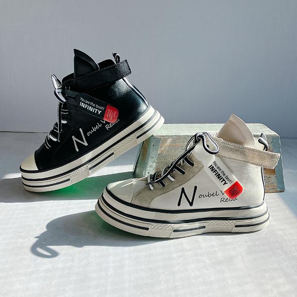 ヌーベルヴォーグ リラックス（NOUBEL VOUG Relax）/【25秋冬新作】【人気商品】厚底 ジップアップ ラベル スニーカー Noubel Voug Relax（ヌーベルヴォーグリラックス） 【25秋冬新作