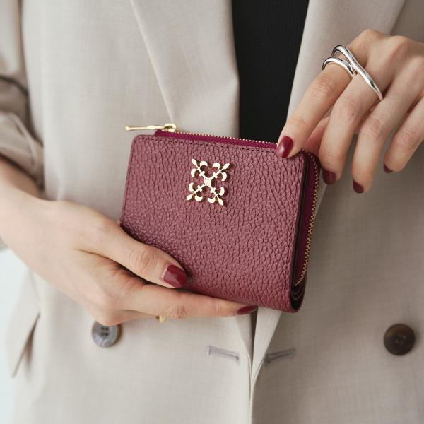 超美品　russet　モノグラムプレートハーフウォレット　so-376 russet｜モノグラムプレートハーフウォレット | Rakuten Fashion