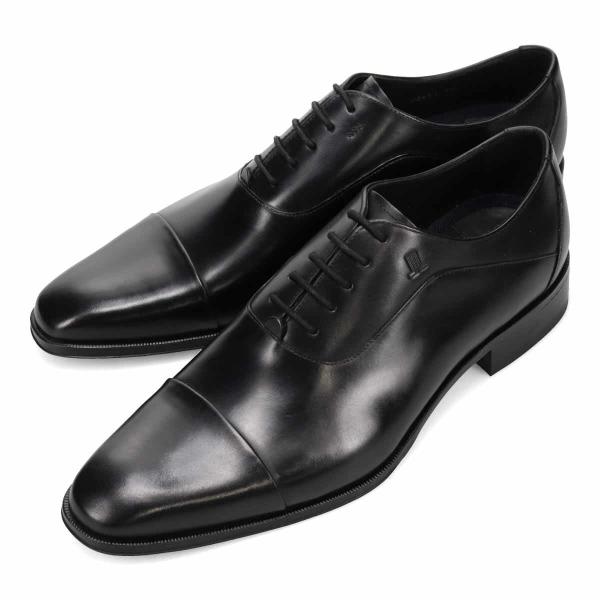 ☆美品☆【ランバン】ドレスシューズ (26.5) プレーントゥ　レザー LANVIN COLLECTION オックスフォード ストレートチップドレスシューズ