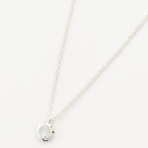 agete シルバー リングモチーフ ネックレス　ダイヤモンド agete シルバーダイヤモンドネックレス : マルイ(丸井)Yahoo!店 - 通販