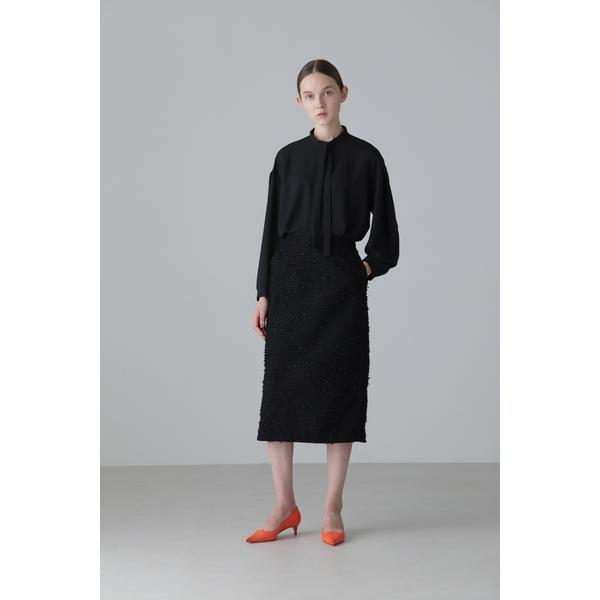 ○★新品 未使用 AMACA 定番ツィードワンピース オフホワイト ○☆新品 未使用 AMACA 定番ツィードワンピース オフホワイト