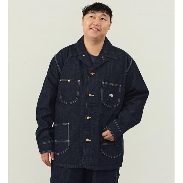 ゴダン鈴本Lee LT0659 カバーオールジャケット ブラック XL Lee（リー） 【大きいサイズ】DUNGAREESカバーオールジャケット