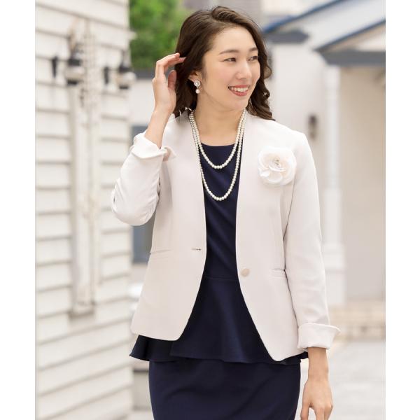 美品23区大きいサイズセレモニージャケット50 AddRouge（アッドルージュ） 【洗える】 セレモニー ジャケット 5号