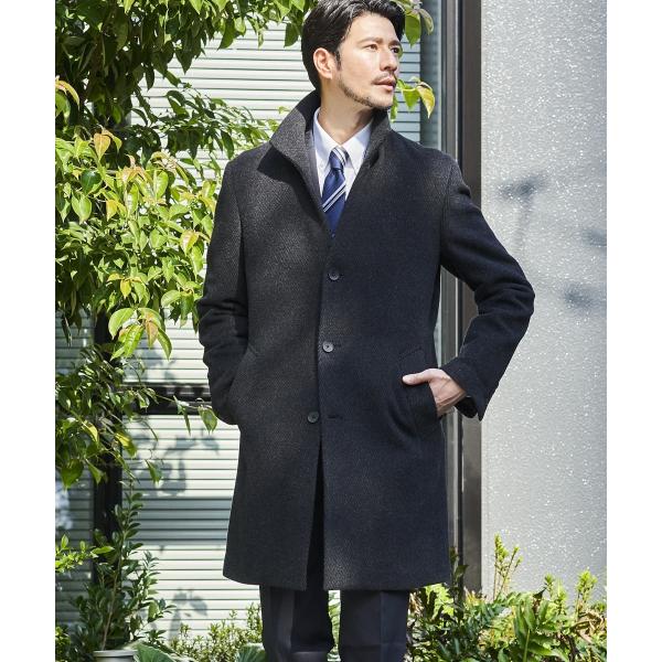 希少⭐︎テットオム イタリア製生地 カシミヤ ステンカラーコート 超ロング丈 0101marui_cd0141783701