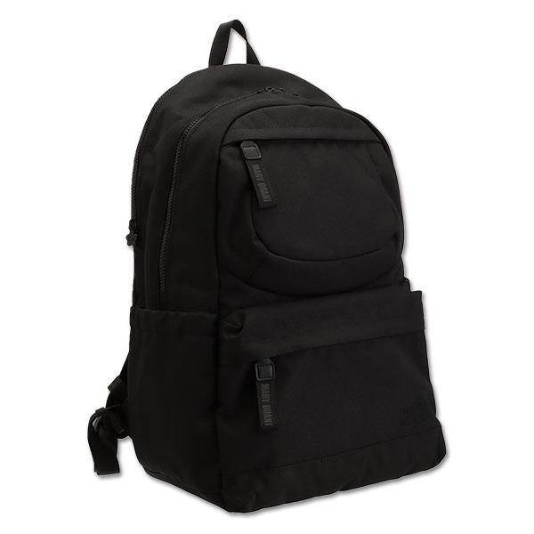 MARY QUANT（マリークヮント） オールブラックシンプルロゴ リュックL