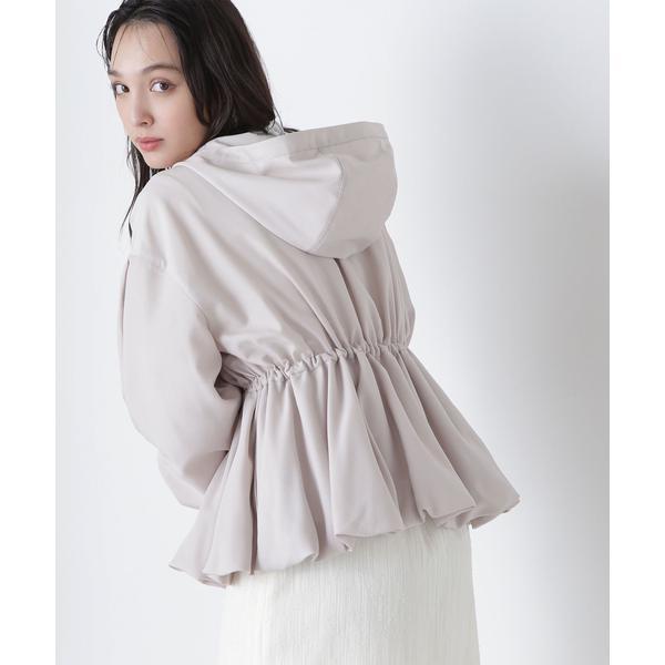 NBB ペプラムバルーンブルゾン ホワイト M NATURAL BEAUTY BASIC ペプラムバルーンブルゾン 24SS : マルイ