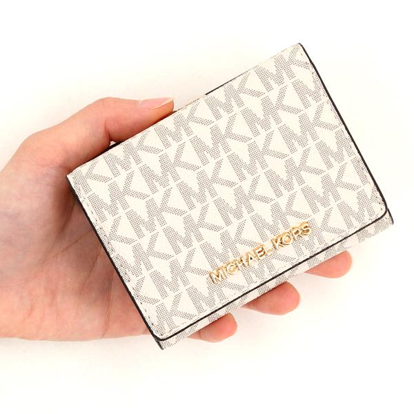 MICHAEL KORS マイケルコース コンパクトウォレット ホワイト 財布 MICHAEL KORS（マイケルコース） 財布 JET SET TRAVEL コンパクト