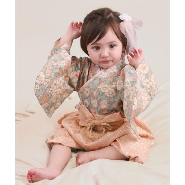 型番：SB-23009-U-2ブランド：スウィートマミー商品名：ベビー袴 2ピース 女の子 男の子カラー：オールドピンク/オールドブルー/スイートベージュ/ブランチグレー/パールラベンダー/モーヴグレー