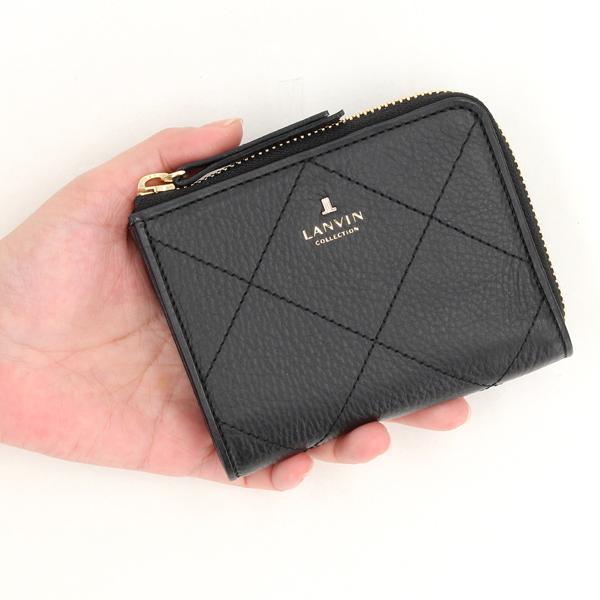 すぐ届く【LANVIN】ファスナー折財布 クロワゼパース コンパクト ランバン コレクション】 クロワゼ パース L字ファスナー2