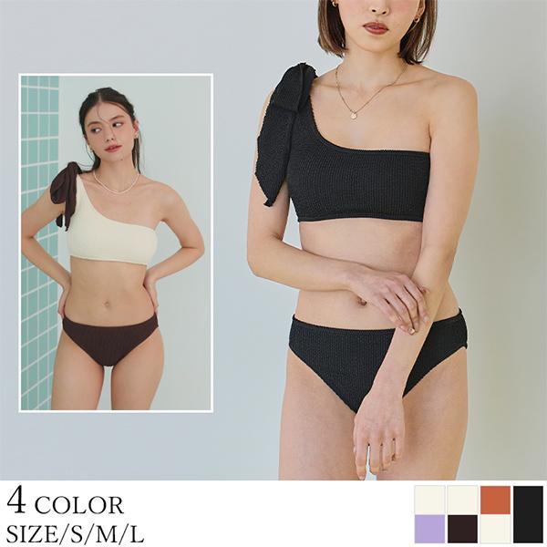 ETRE TOKYO リボンワンショルダービキニ SEA DRESS 水着 uneuneワンショルダーリボンビキニ/水着