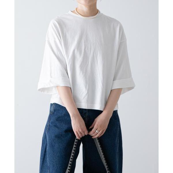 完売色　かぐれ　ワイドスリーブクロップドカットソー　オートミール かぐれ ワイドスリーブクロップドカットソー : マルイ(丸井