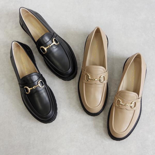 CORSO ROMA，9 (コルソローマ) / レザー 厚底 ビットローファー OLGA