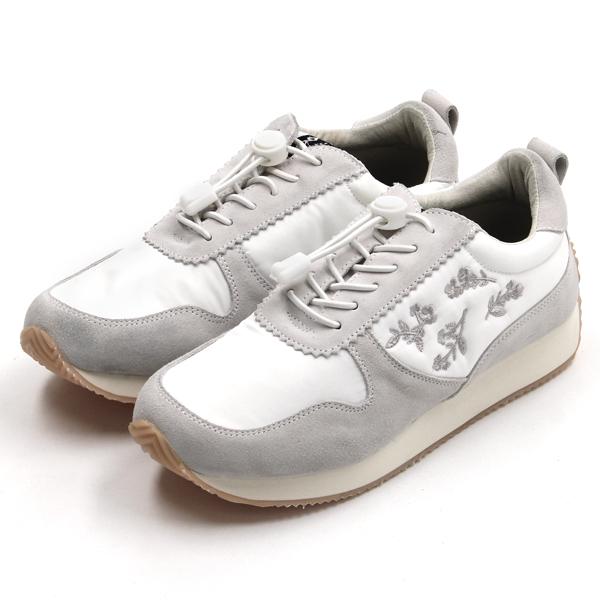 SUPER HAKKA アシンメトリーフラワー刺繍スニーカー : マルイ(丸井