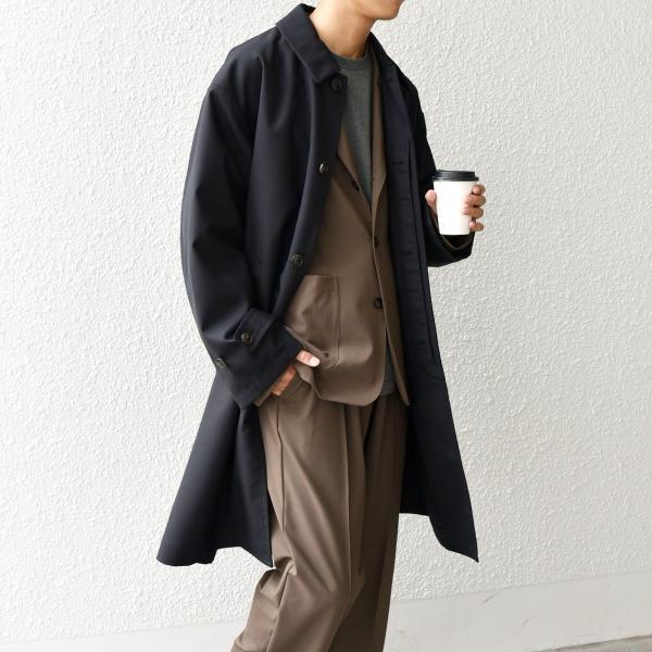 SHIPS any any: 〈手洗い可能〉RENU(R) ウール ギャバジン バルカラー