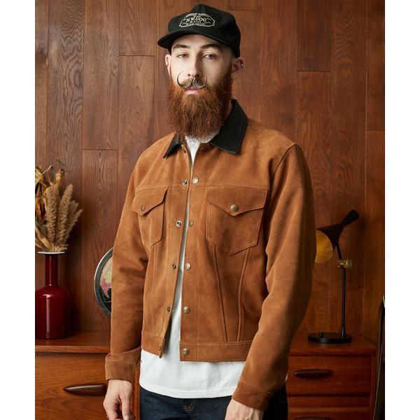 Schott バーガンディ スエード ボンバージャケット SUEDE SHORT HORN JACKET／スウェード ショートホーン ジャケット