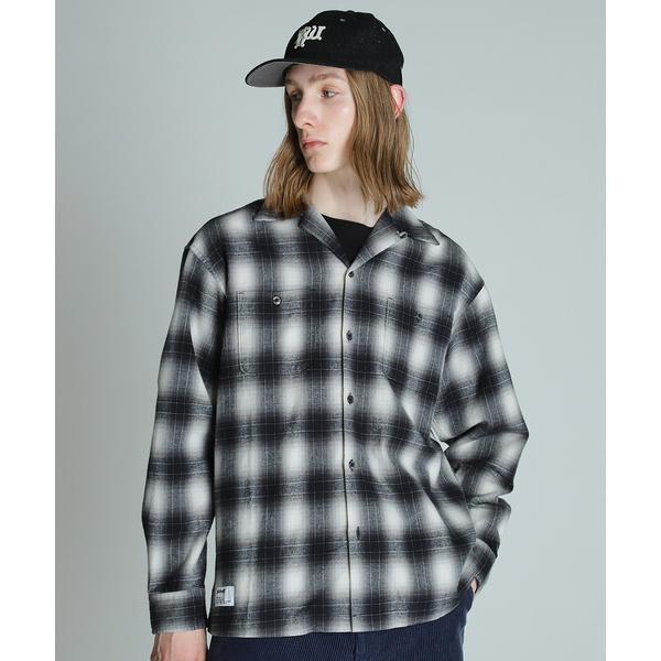 OMBRE CHECK FLANNEL LS SHIRT／オンブレチェック フランネル