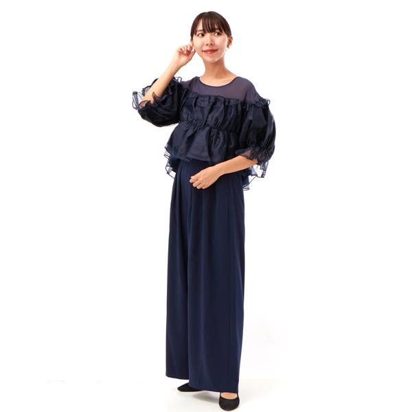 PREFERIR（プレフェリール） ギャザートップスパンツドレス 2点セット