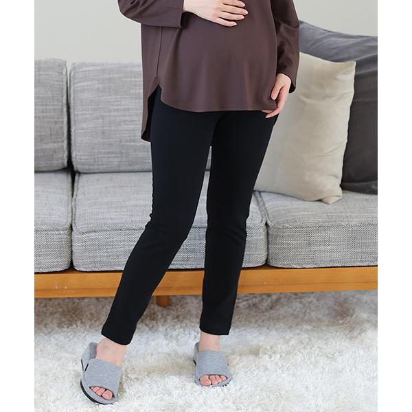 型番：2248336ブランド：犬印マタニティ＆ベビー商品名：らくちん あったか 裏起毛 シームレスレギンス| マタニティウェア・産後服カラー：ブラック/チャコール/モカ