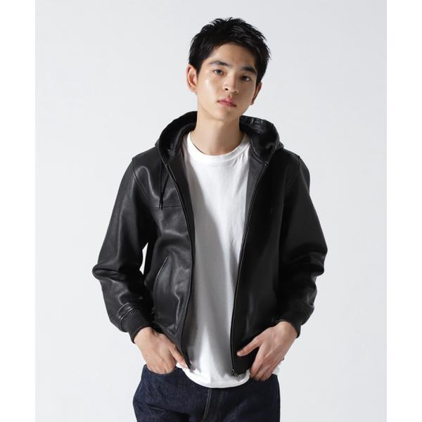 AVIREX（アヴィレックス） 《WEB＆DEPOT限定》LEATHER HOODIE／レザー