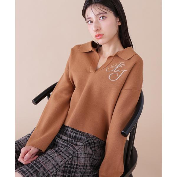 トップス sai SLY | EMBROIDERY ZIP UP トップス (ニット ) |SHEL'TTER WEBSTORE